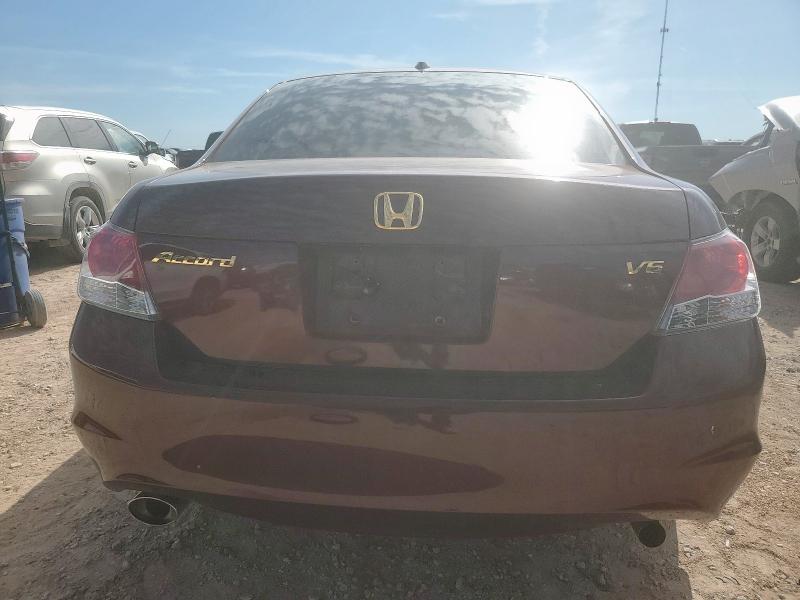 1HGCP36848A007094 - 2008 HONDA ACCORD EXL BURGUNDY photo 6