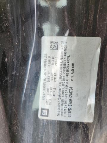 2G1FG1EW9F9246724 - 2015 CHEVROLET CAMARO SS Қара фото 12