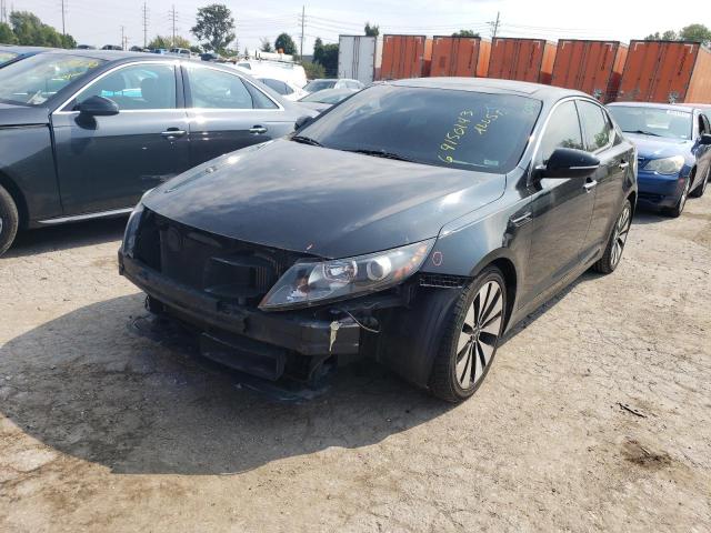 5XXGR4A65CG001663 - 2012 KIA OPTIMA SX BLACK photo 1