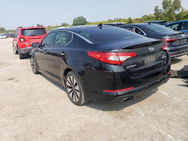 5XXGR4A65CG001663 - 2012 KIA OPTIMA SX BLACK photo 2