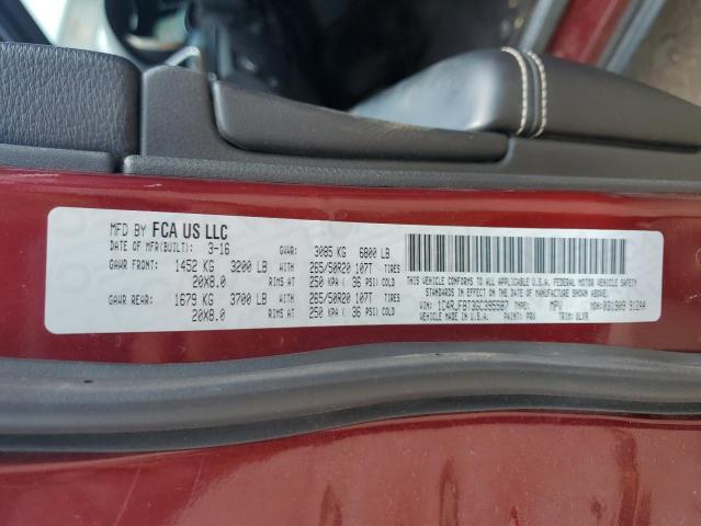 1C4RJFBT3GC395587 - 2016 JEEP GRAND CHEROKEE LIMITED ბურგუნდია ფოტო 13