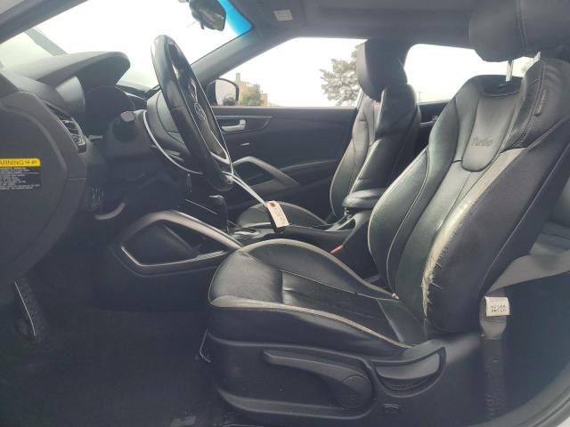 KMHTC6AE6FU225599 - 2015 HYUNDAI VELOSTER TURBO WHITE photo 7