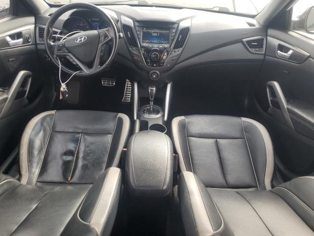 KMHTC6AE6FU225599 - 2015 HYUNDAI VELOSTER TURBO WHITE photo 8