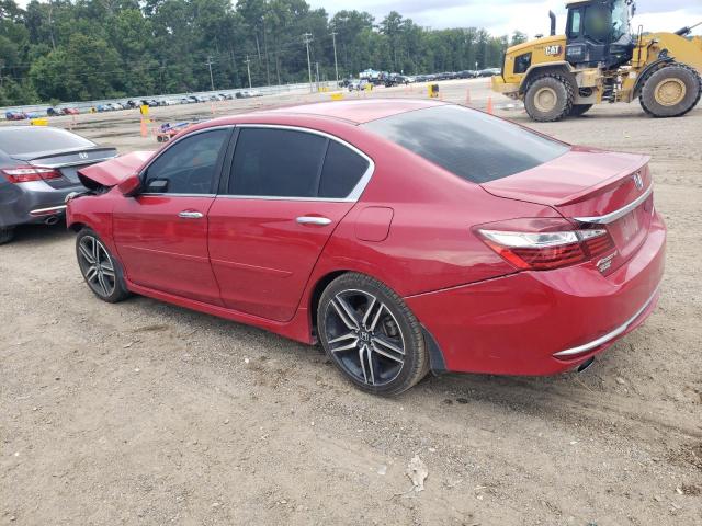 1HGCR2F51HA085455 - 2017 HONDA ACCORD SPORT RED photo 2