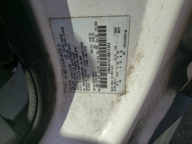 2FMZA57674BB15304 - 2004 FORD FREESTAR SES WHITE photo 12