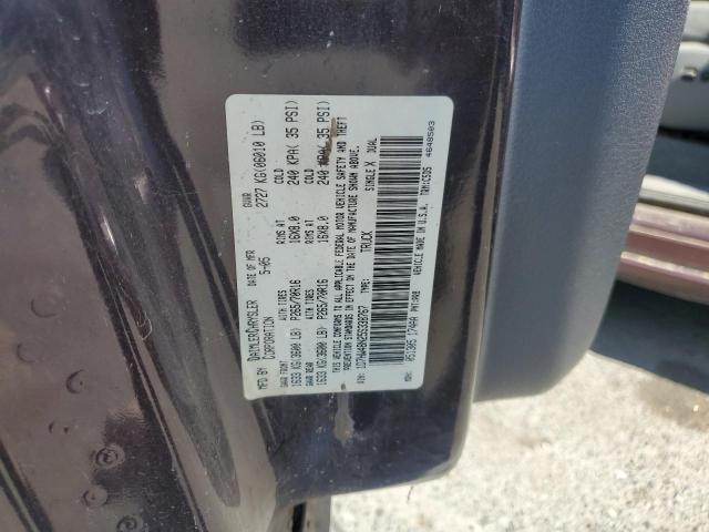 1D7HW48N25S338767 - 2005 DODGE DAKOTA QUAD SLT BURGUNDY photo 12