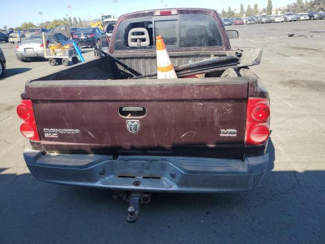 1D7HW48N25S338767 - 2005 DODGE DAKOTA QUAD SLT BURGUNDY photo 6