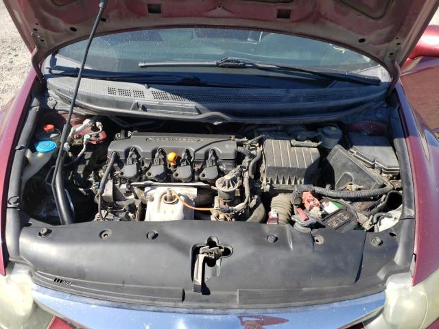 19XFA1F67AE066188 - 2010 HONDA CIVIC LX-S MAROON photo 11