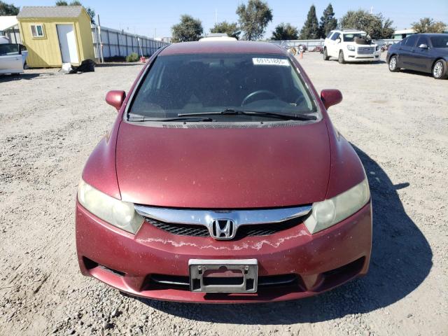 19XFA1F67AE066188 - 2010 HONDA CIVIC LX-S MAROON photo 5