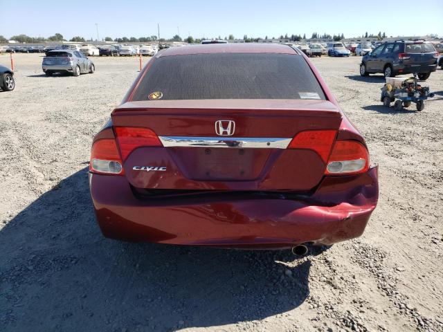 19XFA1F67AE066188 - 2010 HONDA CIVIC LX-S MAROON photo 6