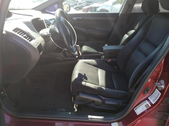 19XFA1F67AE066188 - 2010 HONDA CIVIC LX-S MAROON photo 7