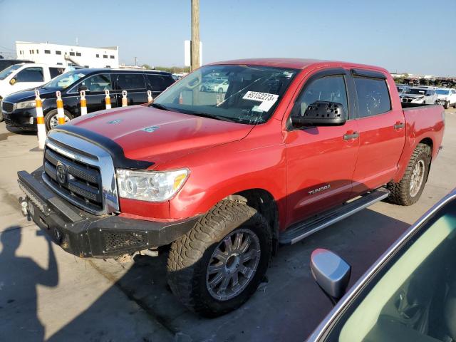 5TFEM5F12BX022325 - 2011 TOYOTA TUNDRA CREWMAX SR5 RED photo 1