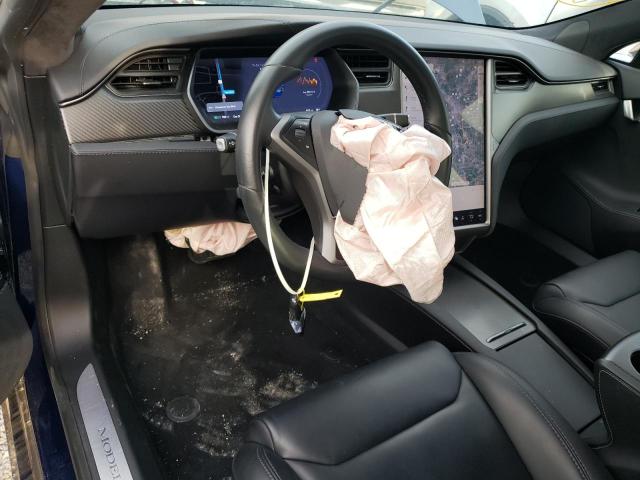 5YJSA1E24JF271510 - 2018 TESLA MODEL S Կապույտ լուսանկար 8