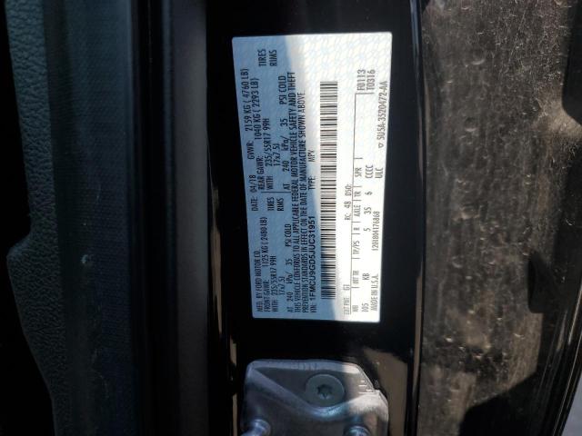 1FMCU9GD5JUC31951 - 2018 FORD ESCAPE SE BLACK photo 13