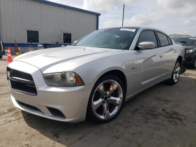 2C3CDXAT4CH230308 - 2012 DODGE CHARGER POLICE GRAY photo 1