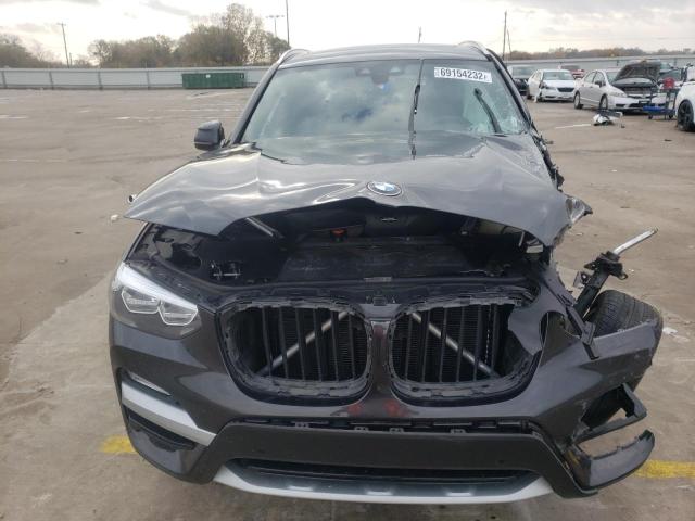 5UXTR7C52KLR51660 - 2019 BMW X3 SDRIVE30I CHARCOAL photo 5