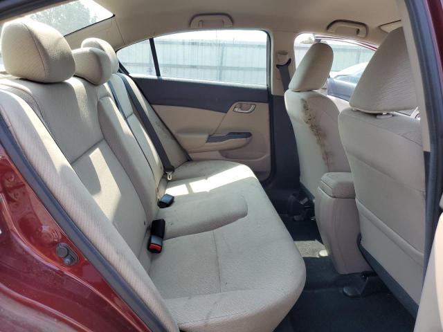 2HGFB2F59DH573775 - 2013 HONDA CIVIC LX მუქწითელი ფოტო 10
