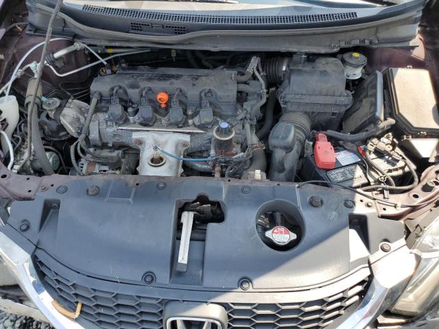 2HGFB2F59DH573775 - 2013 HONDA CIVIC LX მუქწითელი ფოტო 11