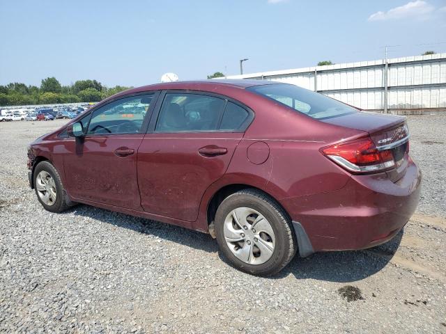 2HGFB2F59DH573775 - 2013 HONDA CIVIC LX მუქწითელი ფოტო 2