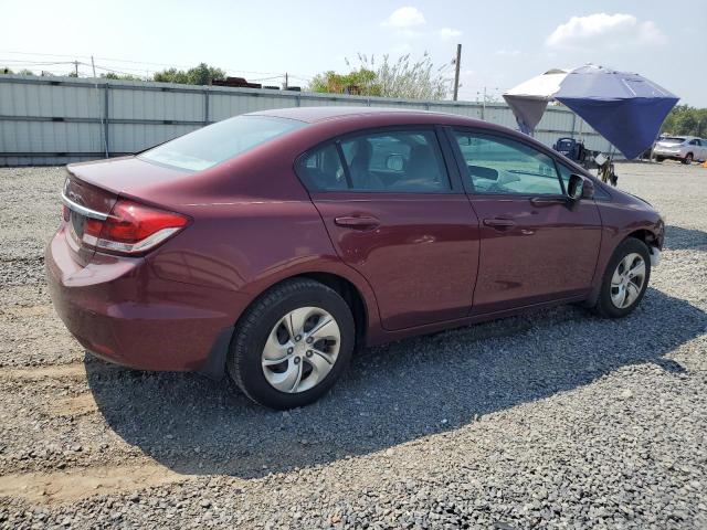 2HGFB2F59DH573775 - 2013 HONDA CIVIC LX მუქწითელი ფოტო 3