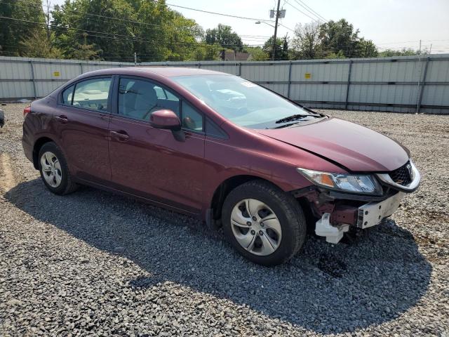 2HGFB2F59DH573775 - 2013 HONDA CIVIC LX მუქწითელი ფოტო 4