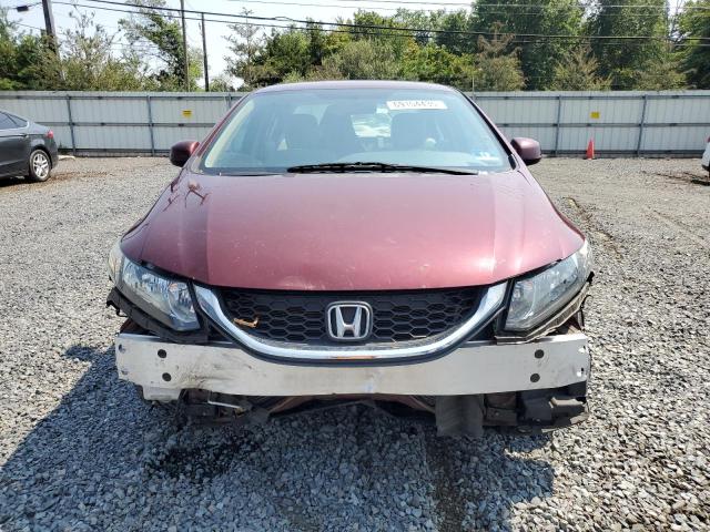 2HGFB2F59DH573775 - 2013 HONDA CIVIC LX მუქწითელი ფოტო 5