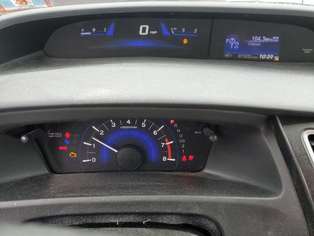 2HGFB2F59DH573775 - 2013 HONDA CIVIC LX მუქწითელი ფოტო 9