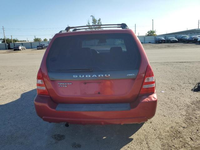 JF1SG65614H741453 - 2004 SUBARU FORESTER 2.5XS წითელი ფოტო 6
