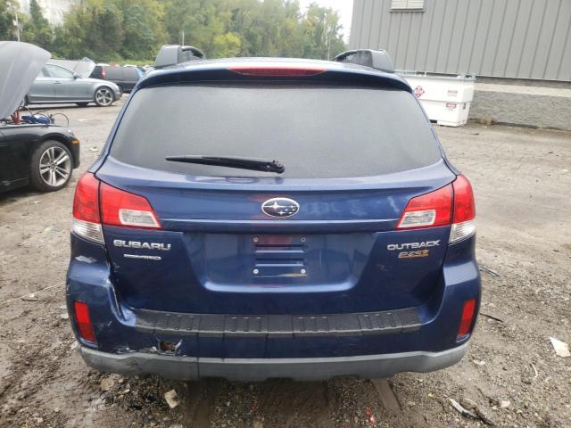 4S4BRBAC5A3312801 - 2010 SUBARU OUTBACK 2.5I BLUE photo 6