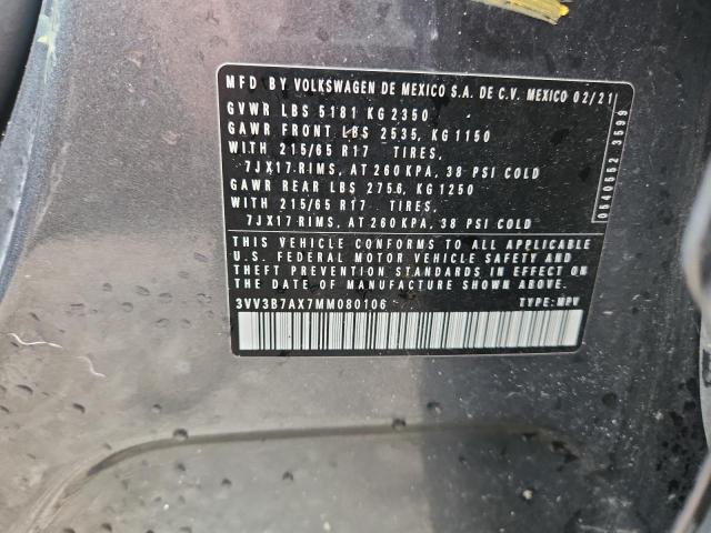 3VV3B7AX7MM080106 - 2021 VOLKSWAGEN TIGUAN SE Boz foto 14