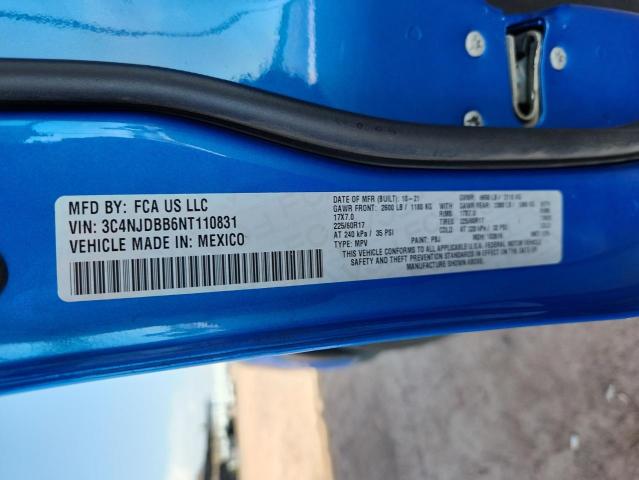 3C4NJDBB6NT110831 - 2022 JEEP COMPASS LATITUDE BLUE photo 13