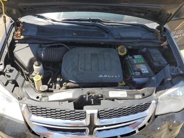 2C4RDGCG8JR205103 - 2018 DODGE GRAND CARAVAN SXT შავი ფოტო 12