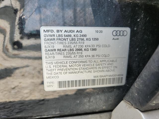 WA1BAAFY4M2014934 - 2021 AUDI Q5 PREMIUM PLUS BLACK photo 13