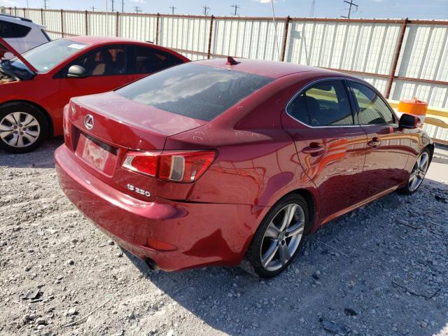 JTHBF5C29D5192589 - 2013 LEXUS IS 250 RED photo 3