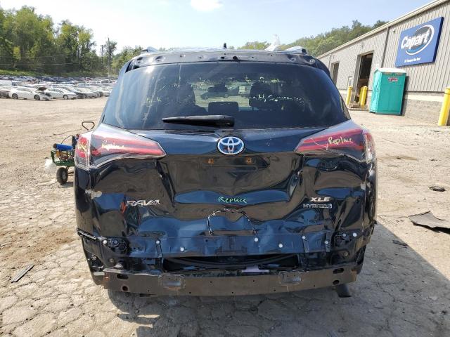 JTMRJREVXHD139795 - 2017 TOYOTA RAV4 HV LE BLUE photo 6