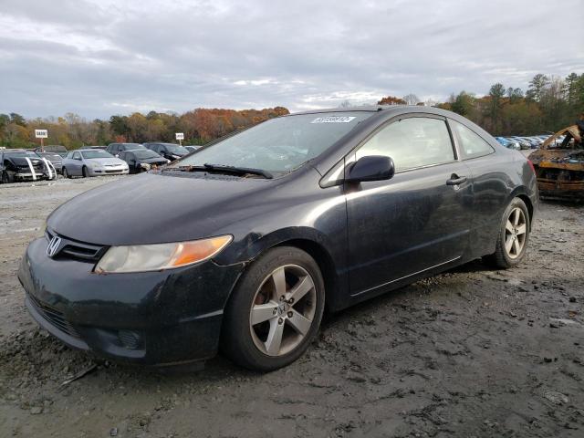 2HGFG12836H520763 - 2006 HONDA CIVIC EX BLACK photo 1