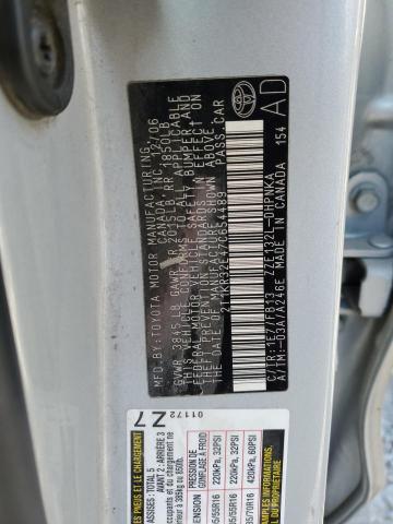 2T1KR32E47C654489 - 2007 TOYOTA COROLLA MA XR SILVER photo 12