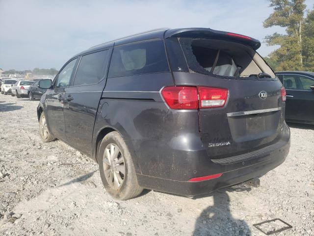 KNDMB5C18H6305946 - 2017 KIA SEDONA LX GRAY photo 2