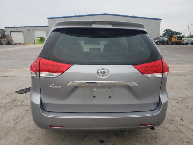 5TDKA3DC2CS012972 - 2012 TOYOTA SIENNA BASE SILVER photo 6