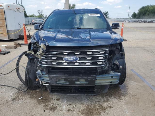 1FM5K8D85HGB51073 - 2017 FORD EXPLORER XLT BLUE photo 5