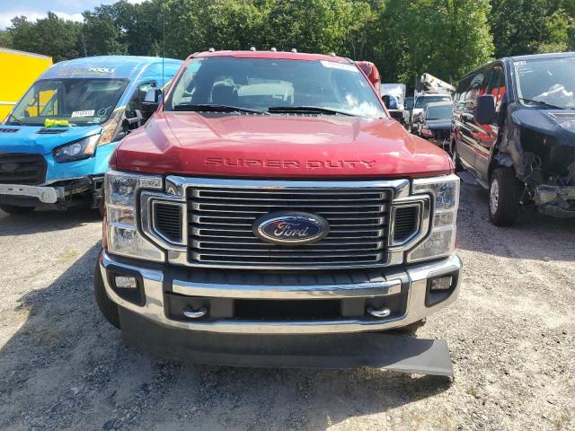 1FT8W3DTXMED68010 - 2021 FORD F350 SUPER DUTY RED photo 5