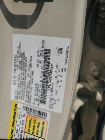 3LN6L2G92ER800254 - 2014 LINCOLN MKZ CREAM photo 12