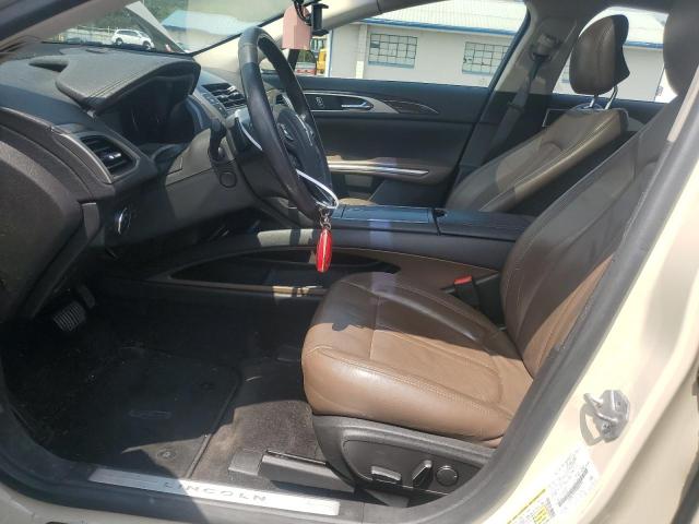 3LN6L2G92ER800254 - 2014 LINCOLN MKZ CREAM photo 7