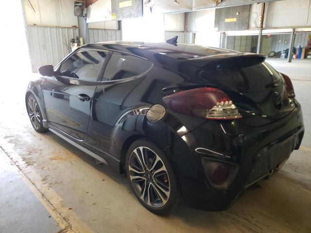 KMHTC6AE5GU274696 - 2016 HYUNDAI VELOSTER TURBO BLACK photo 2