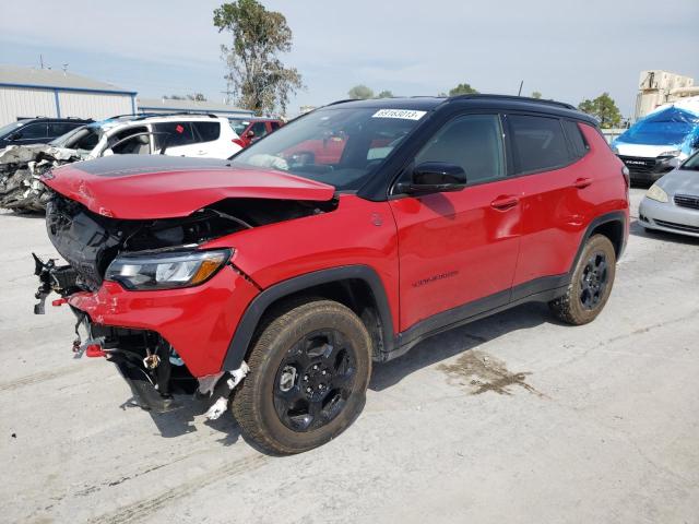 3C4NJDDN3PT549219 - 2023 JEEP COMPASS TRAILHAWK RED photo 1