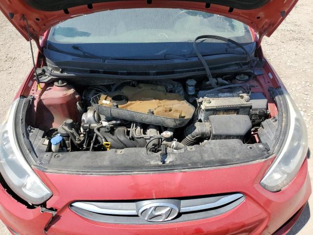 KMHCT5AE1FU213662 - 2015 HYUN ACCENT GS RED photo 11