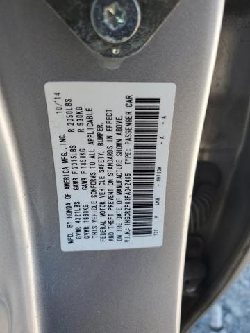 1HGCR2F83FA042405 - 2015 HONDA ACCORD EXL 银色 照片 13