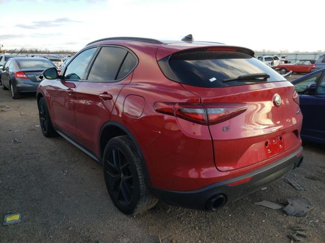 ZASPAKBN2K7C50714 - 2019 ALFA ROMEO STELVIO TI BURGUNDY photo 2