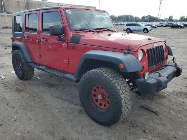 1J8GA391X8L558823 - 2008 JEEP WRANGLER U X RED photo 4