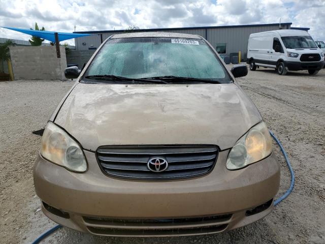 1NXBR32E13Z110105 - 2003 TOYOTA COROLLA CE BEIGE photo 5